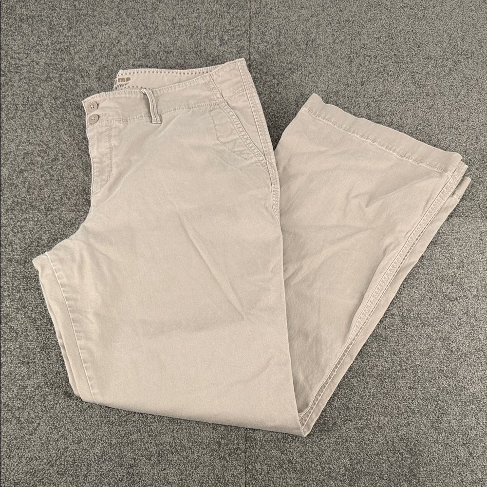 Sonoma Pants Wm 14 Vintage Flare Wide Chino 90s Y2K